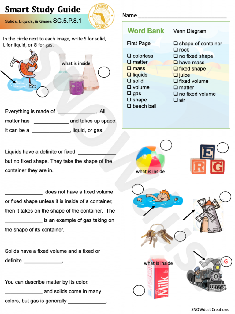 Florida Elementary Science Interactive Study Guide