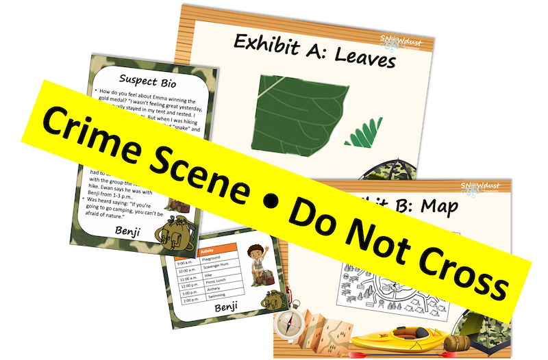 fake crime scene tape overlaid science CSI activity