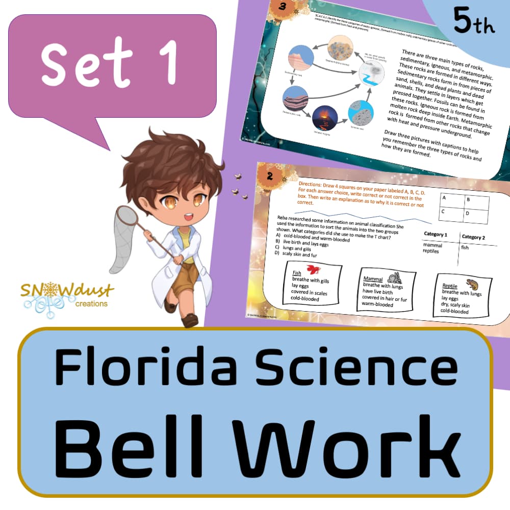 Florida Science Bell work