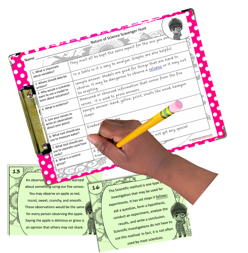 scavenger hunt worksheet examples