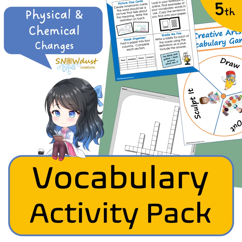 vocabulary activity pack